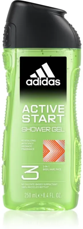 Adidas 3 Active Start Duschgel für Herren 250 ml
