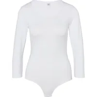 CALIDA Natural Comfort Body, langarm, uni, für Damen, 001 WEISS, L