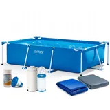 7 in 1 Frame Pool Gartenpool Schwimmbecken Filterpumpe 450 x 220 x 84 cm Intex
