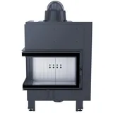 ThermoFlux Kamineinsatz TFD7-KEL | Eckscheibe links | +Option | 7 kW