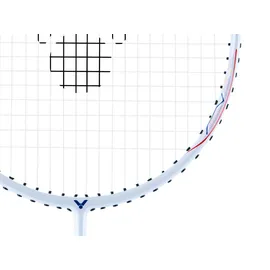 Victor Badmintonschläger DriveX 1L A (ausgewogen, flexibel) weiss - unbesaitet -