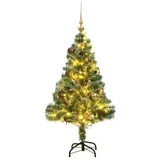 vidaXL Künstlicher Weihnachtsbaum mit Schnee Kugeln 150 LEDs 150 cm Modell 2