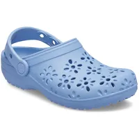 Crocs Classic Floral Cut Out Clog Hellblau 33