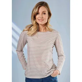 GOLDNER Jerseyshirt im Streifen-Look Beige 38