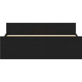 vidaXL Bettgestell ohne Matratze Schwarz Eichen-Optik 120x200 cm