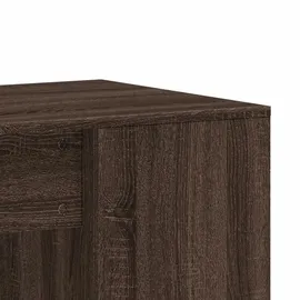 vidaXL Schreibtisch Braun Eichen-Optik 102x50x75 cm Holzwerkstoff
