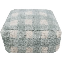 Lorena Canals Hocker / Viereckiger Sitzsack / Pouf Vichy, Farbe: Vichy Rose