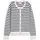 Tommy Hilfiger Strickjacke in Blau-weiß-schwarz gestreift XL