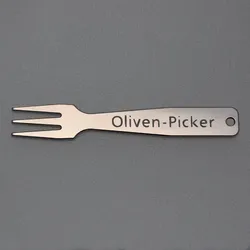 Gourmet-Gabel Oliven-Picker Sterling-Silber