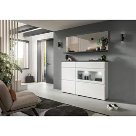 xonox home Shoelove 60 x 109 x 27 cm weiß/grau, 1 Schublade, Soft Close