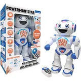 Lexibook LEXIBOOK, Powerman® Star ROB85EN Roboter mit Fernbedienung, sprechender Roboter, STEM, programmierbar für Kinder ab 4 Jahren