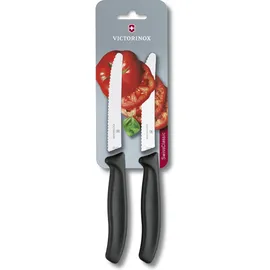 Victorinox Swiss Classic Tomaten-/Tafelmesser 2-tlg. schwarz 