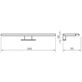 VCM Tenas 6 W 600 lm 3000 K Silber