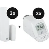 Homematic IP Set Heizen - easy connect mit Heizkörperthermostat und Tür-/Fensterkontakt - 3er-Set