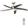 Wiltec Deckenventilator 136 cm Schwarz