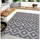 bc-agentur Bestlivings Outdoorteppich Flachgewebe verschiedene Größen/Designs, Rechteckig, aus recyceltem Kunststoff, wetterfest, UV-Beständig, pflegeleicht grau 120 cm x 180 cm