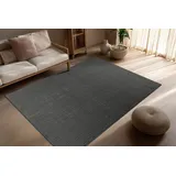 Kayoom Teppich Bandito 125", Grau 160x230 cm – Pflegeleicht & Strapazierfähig - dunkelgrau,