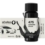 SD COLORS Neue lackstift SAPHIRSCHWARZ 475 Reparatur KRATZEN 15 ml (Farbe)