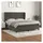 vidaXL Boxspringbett mit Matratze Dunkelgrau 180x200 cm Samt