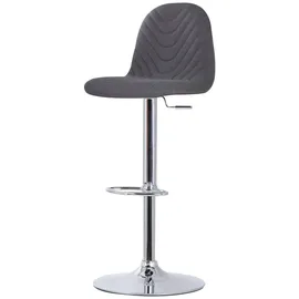 byLIVING Barhocker Casino 41 x 52,5 x 88,5-110 cm Anthrazit
