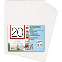 ZEP Bilbao A4 20 Blatt weiß, magnetische selbsthaftende Blätter
