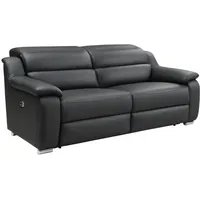 Relaxsofa elektrisch 3-Sitzer - Leder - Schwarz - arena iii