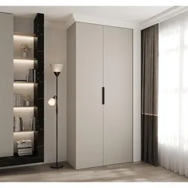 abiks möbel Drehtürenschrank COMO 110 x 245,5 x 40 cm Schwarz