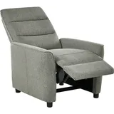 Beliani Fernsehsessel SANDE Stoff 76 x 102 x 76 cm Hellgrün mit Fußstütze