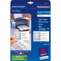 Avery Zweckform C32011-500 vorbedruckbare Superior Visitenkarten, blanko (5.000 Stück,