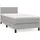 vidaXL Boxspringbett 90 x 200 cm Hellgrau