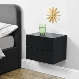 [en.casa] Ampfing Hängeschrank 40 x 29 x 30 cm Schwarz