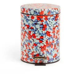 Seletti - Pills Toiletpaper Home Dustbin Ø 20,5 H. 27,5 Weiß/Rot/Blau - cm