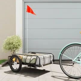 vidaXL Fahrradlastenanhänger schwarz