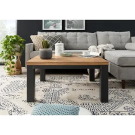 Massivmoebel24 VILLANDERS Beige Wildeiche 90 x 90 x 45 cm