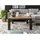 Massivmoebel24 VILLANDERS Beige Wildeiche 90 x 90 x 45 cm