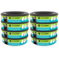 Angelcare LitterLocker 2 Original Nachfüllkassetten, 8er-Pack, erspart den täglichen Gang zur Mülltonne, sauber und geruchlos