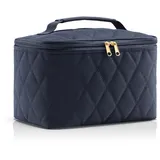 Reisenthel Cosmetic case Rhombus Midnight Gold - quadratischer Kulturbeutel, Gepäckorganisator, Kosmetiktasche