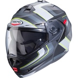 Caberg Duke X Tour, Klapphelm - Matt Schwarz/Hellgrau/Neon-Gelb - XS