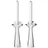 Georg Jensen Kerzenständer-Set Bloom Botanica Edelstahl Silber/Weiß