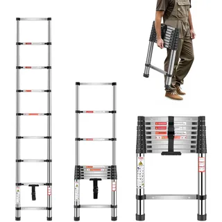 Vevor Teleskopleiter Klappleiter 9 Stufen