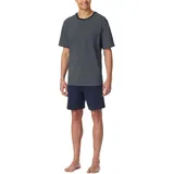 SCHIESSER Schlafanzug kurz Rundhals - Nightwear Set, Nachtblau_182195, 56