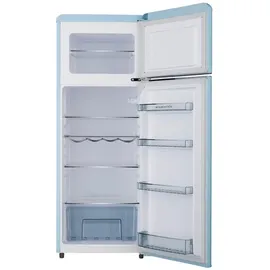Wolkenstein GK212.4RT LB Retro-Kühl-Gefrierkombination (211 l, 1456 mm hoch, Blau)