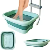 Faltbare Fußbadewanne Fußbad Faltbares Fußbad zum Stressabbau, Faltbarer Eimer, Fußbadewanneneimer, Faltbares Fußbads, Pediküre Fuß (Grün)