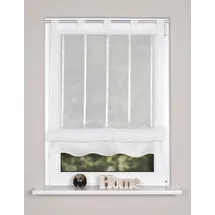 HOME WOHNIDEEN Raffrollo HEINE HOME Gr. 2, beige (natur), B:100cm H:140cm, Raffrollos