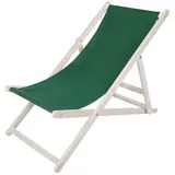 Liegestuhl Strandliege Weiß Gartenliege Klappbar Sonnenliege Holz Strandstuhl