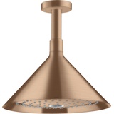 Hansgrohe Axor Kopfbrause mit Deckenanschluss brushed red gold