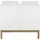 WELLTIME Waschbeckenunterschrank WELLTIME "Stian", weiß (weiß, eiche), B:60cm H:55,5cm T:35cm, Holzwerkstoff, Schränke, Waschbeckenunterschrank, mit 2 Türen und Siphonausschnitt, Breite 60 cm, Höhe 55,5 cm