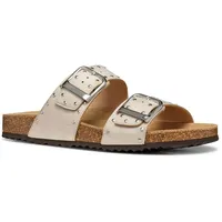 GEOX Damen D BRIONIA R I Flat Sandal, Papyrus,