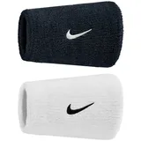 Nike Swoosh Classic Doublewide Schweißbänder 036 - black/white/black