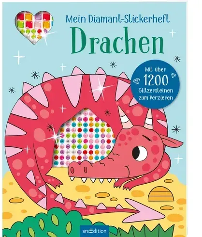 Mein Diamant-Stickerheft – Drachen